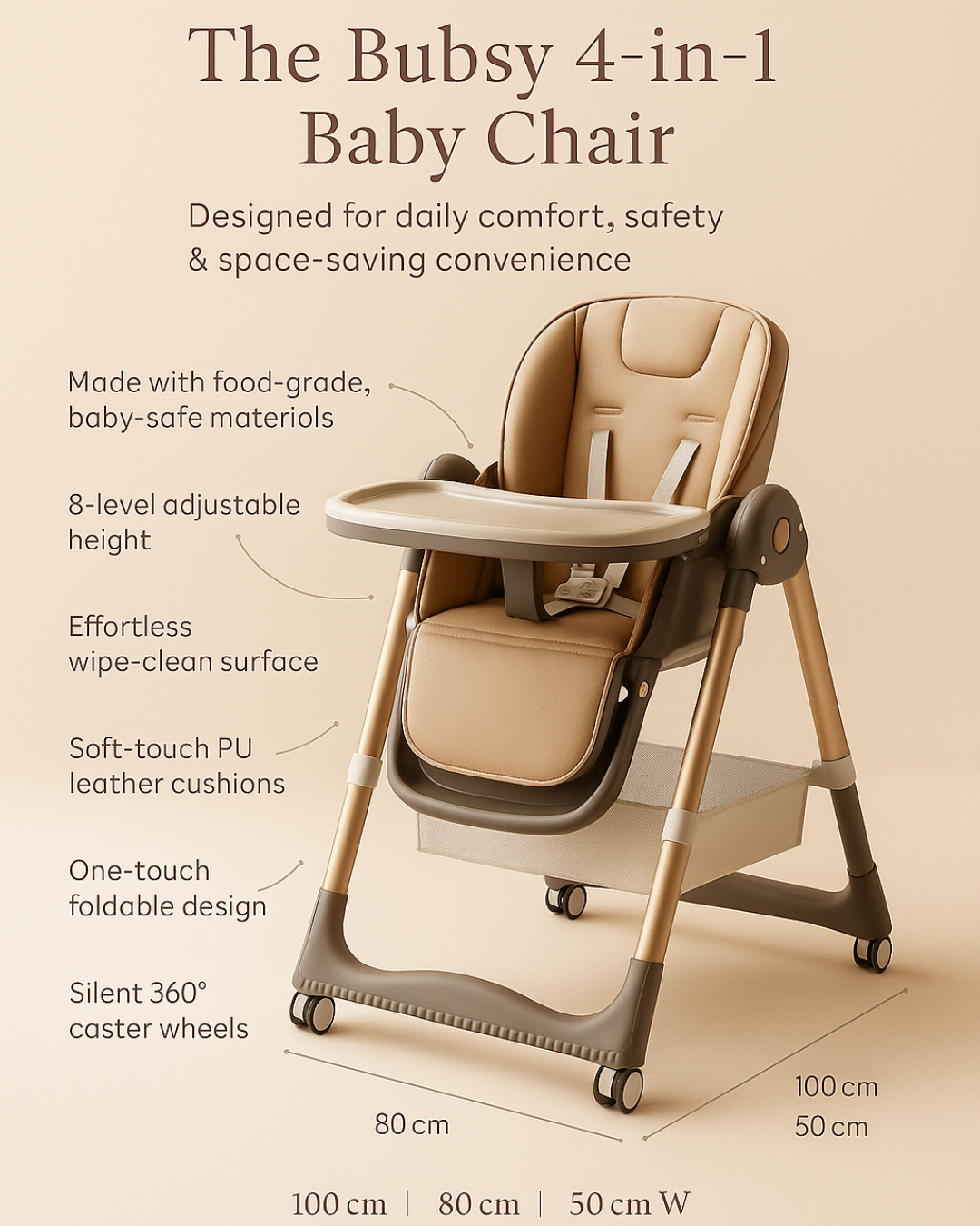 Bubsy 4-in-1 Baby Chair